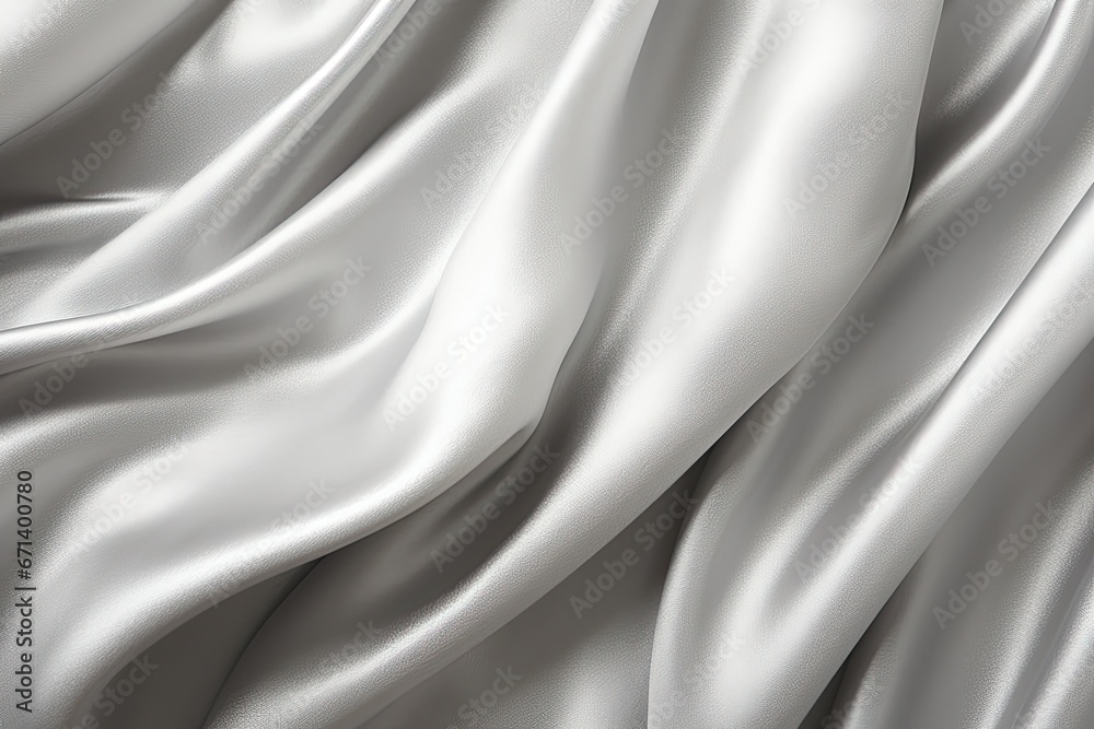 Silver Shimmer: Gray Satin Texture - Cool, Sleek Background