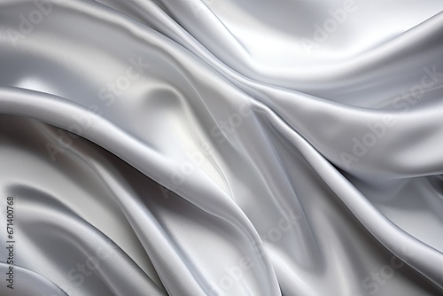 Silver Shimmer: Cool Gray Satin Texture for Sleek Background
