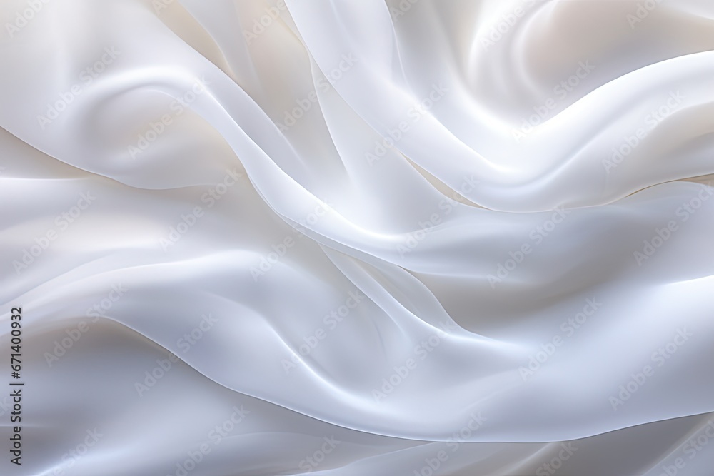 Soft Waves of White Cloth: Serene Abstract Background Soft Waves of White Cloth: Serene Abstract Background