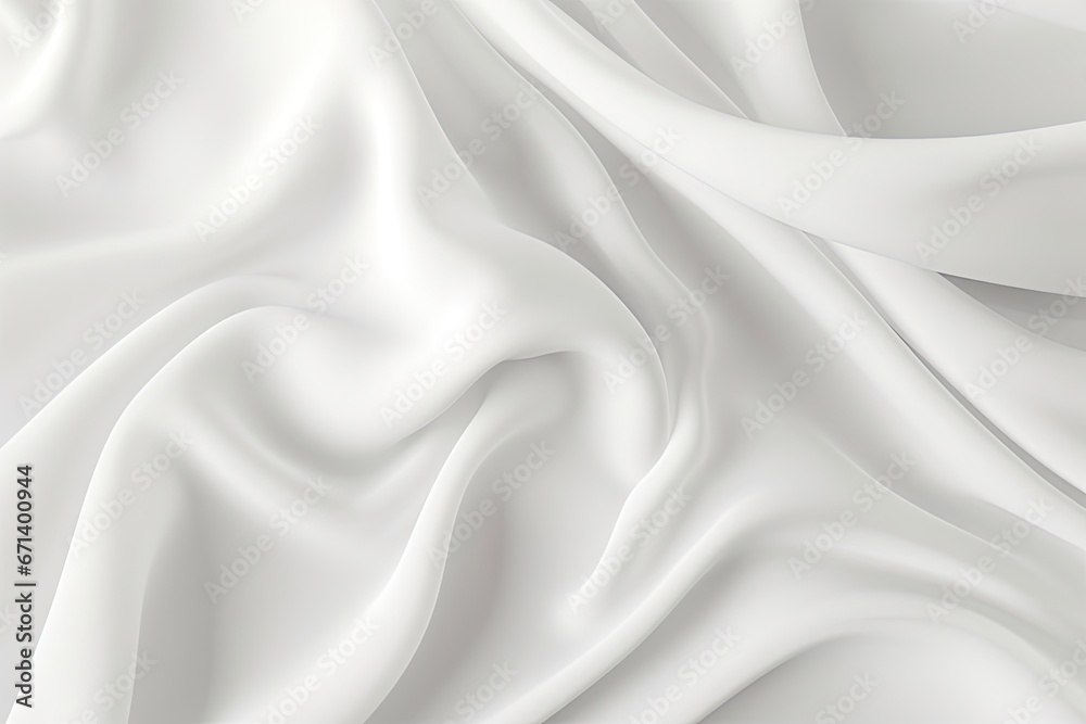 Obraz premium Smooth White Fabric Texture: Background Design