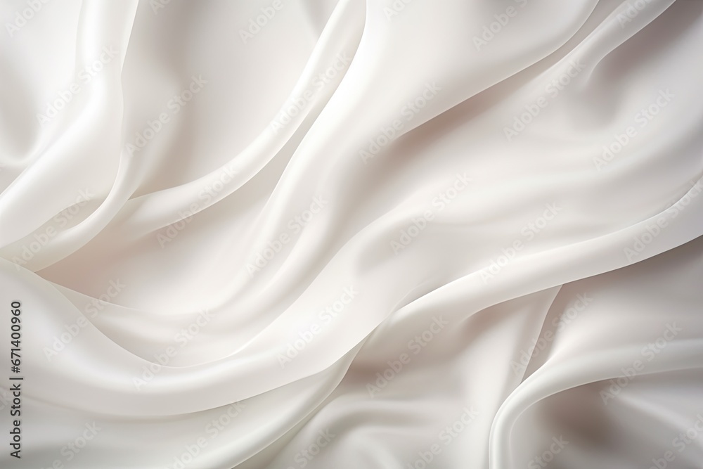 Smooth White Fabric Texture Surface Background: Clean and Minimal