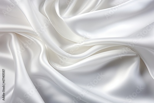 White Wonder: Satin Fabric - A Smooth and Elegant Background
