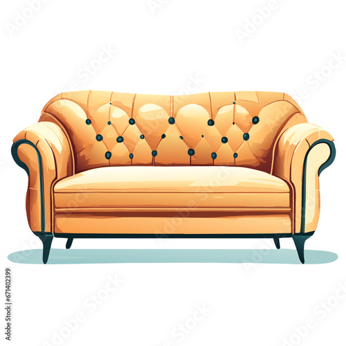 sofa isolated on white background