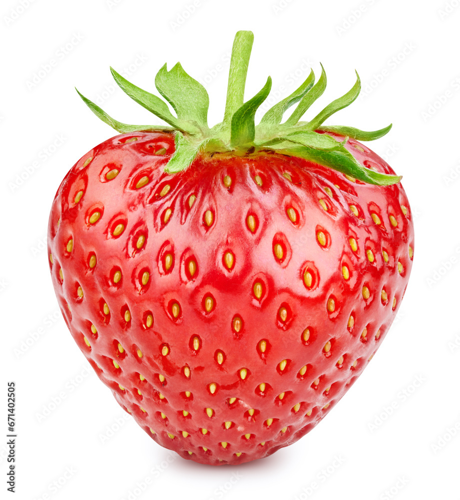Fresh strawberry isolated on white background