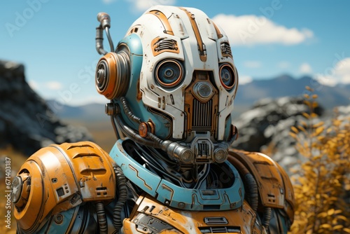 Retro sci-fi robot mechanical marvel futuristic © Yuchen Dong