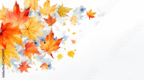 Wallpaper Mural Autumn leaves background with space for your text. thanksgiving Illustration Torontodigital.ca