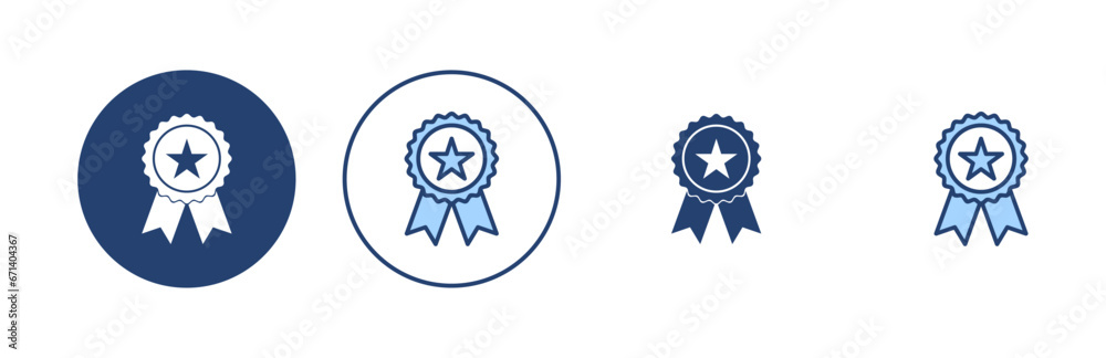 Badge icon vector. Awards icon vector. Achieve sign and symbols Badge icon vector. Awards icon vector. Achieve sign and symbols