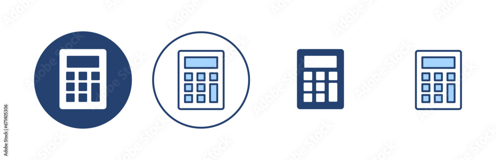Calculator icon vector. Accounting calculator sign and symbol. Calculator icon vector. Accounting calculator sign and symbol.