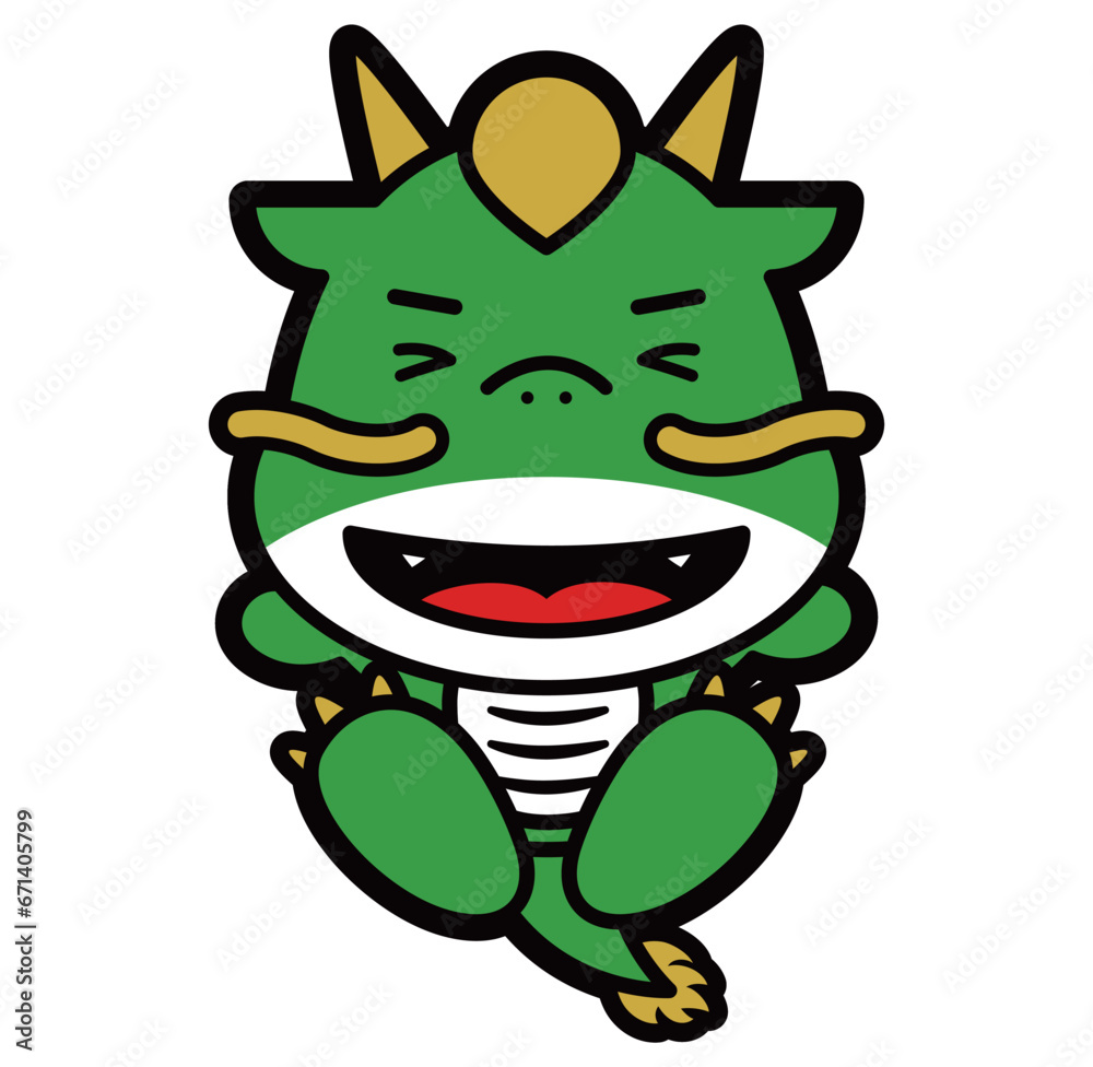 2024年辰年の年賀状や正月に使える龍のポップでかわいい干支イラスト 2024年辰年の年賀状や正月に使える龍のポップでかわいい干支イラスト