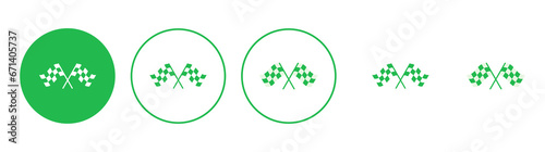 Racing flag icon set. race flag icon.Checkered racing flag icon