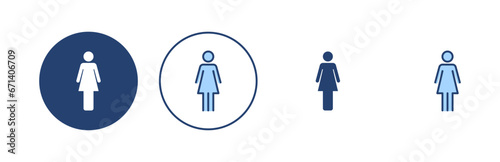 Female icon vector. woman sign and symbol
