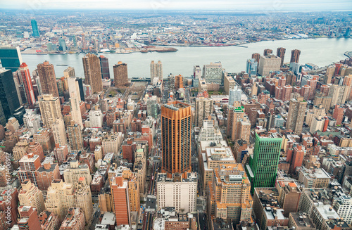 The New York City Skyline During a Clear Summer Day