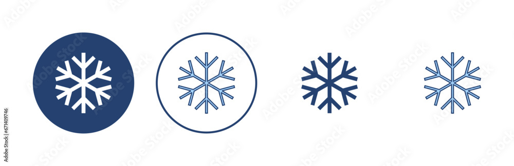 Snow icon vector. snowflake sign and symbol