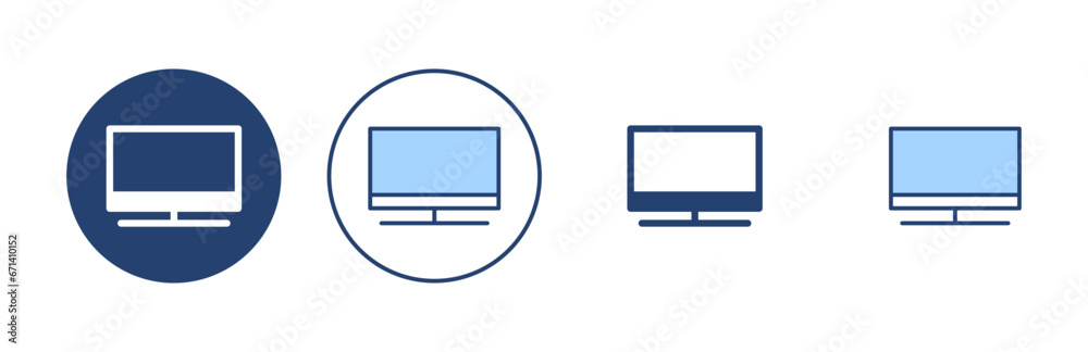 Tv icon vector. television sign and symbol Tv icon vector. television sign and symbol