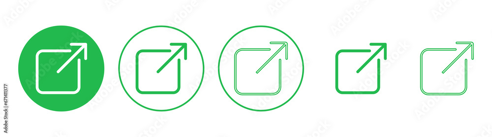 External link icon set. link icon vector. hyperlink symbol External link icon set. link icon vector. hyperlink symbol