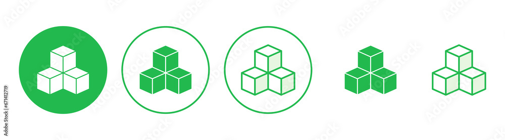 Box icon set. box vector icon, package, parcel Box icon set. box vector icon, package, parcel