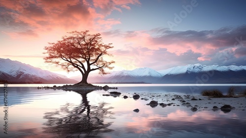 That Wanaka Tree at sunrise | Wanaka, NEW ZEALAND