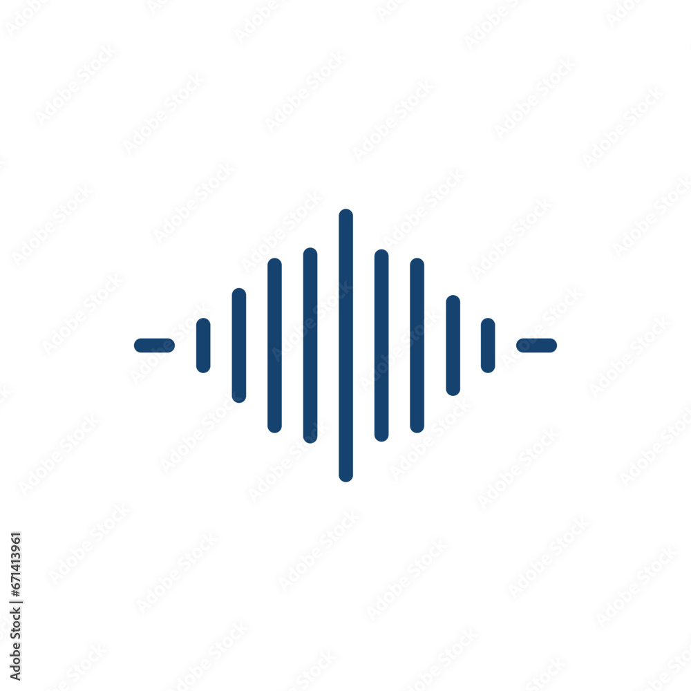 Sound Wave Icon Vector Design Template