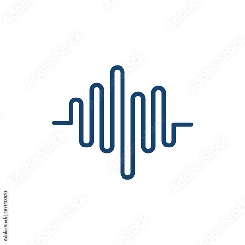 Sound Wave Icon Vector Design Template