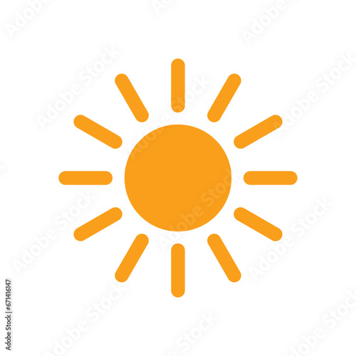 Sun Icon Vector Design Template