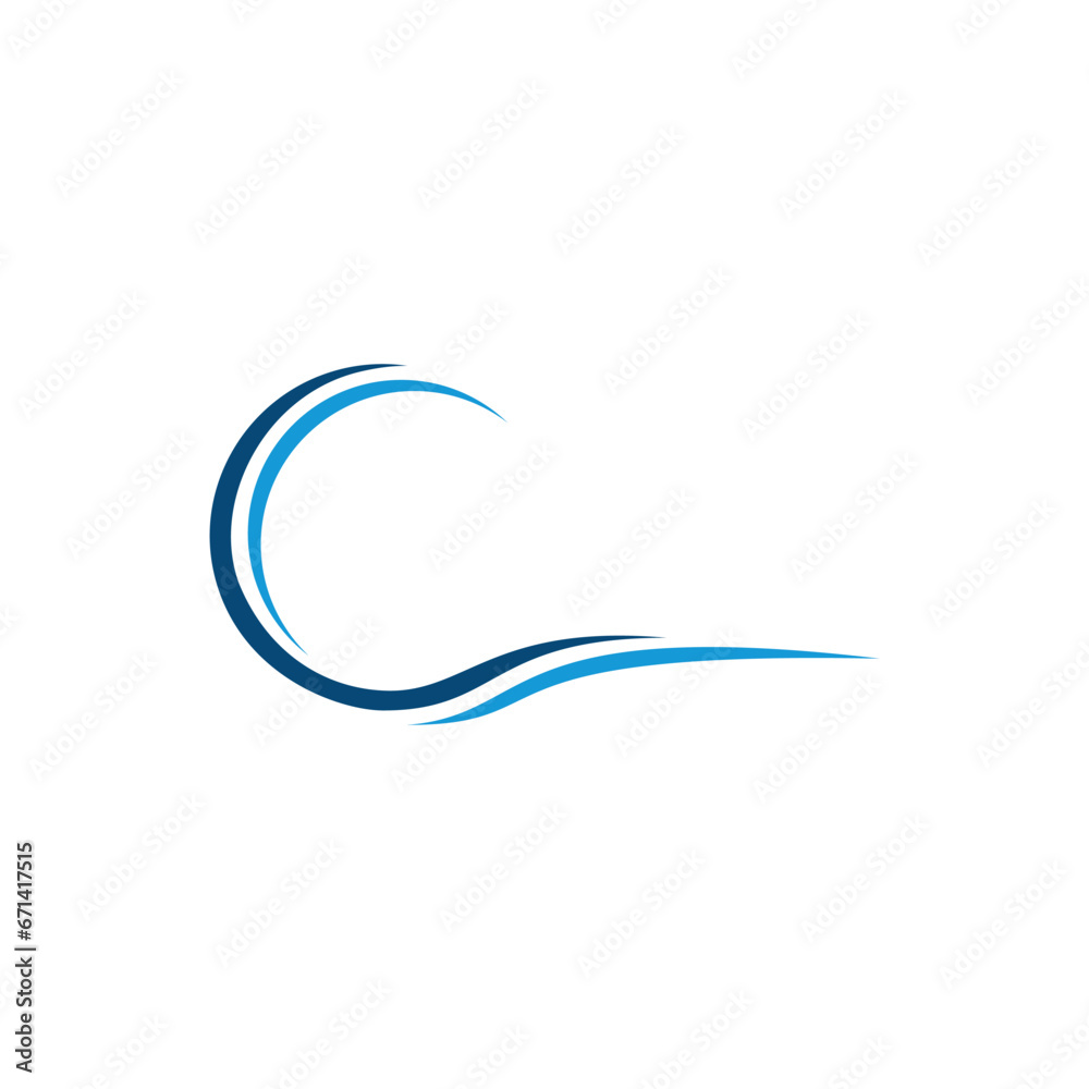 Abstract Swoosh Vector Logo Design Template Abstract Swoosh Vector Logo Design Template