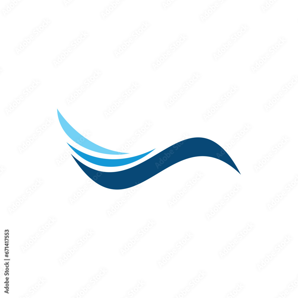 Abstract Swoosh Vector Logo Design Template Abstract Swoosh Vector Logo Design Template