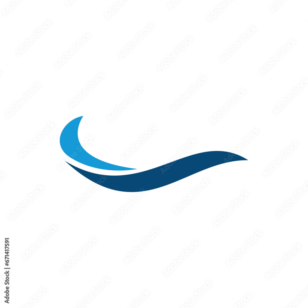 Abstract Swoosh Vector Logo Design Template Abstract Swoosh Vector Logo Design Template