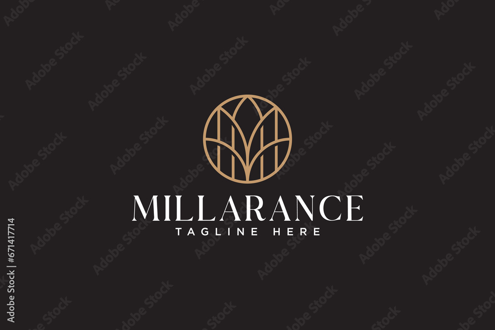 letter M with tulip or floral shape logo design for boutique, fashion and jewelery company letter M with tulip or floral shape logo design for boutique, fashion and jewelery company