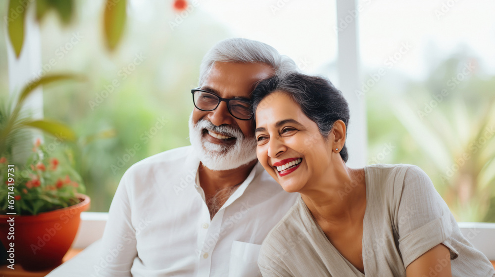 Senior couple giving happy expression. Senior couple giving happy expression.