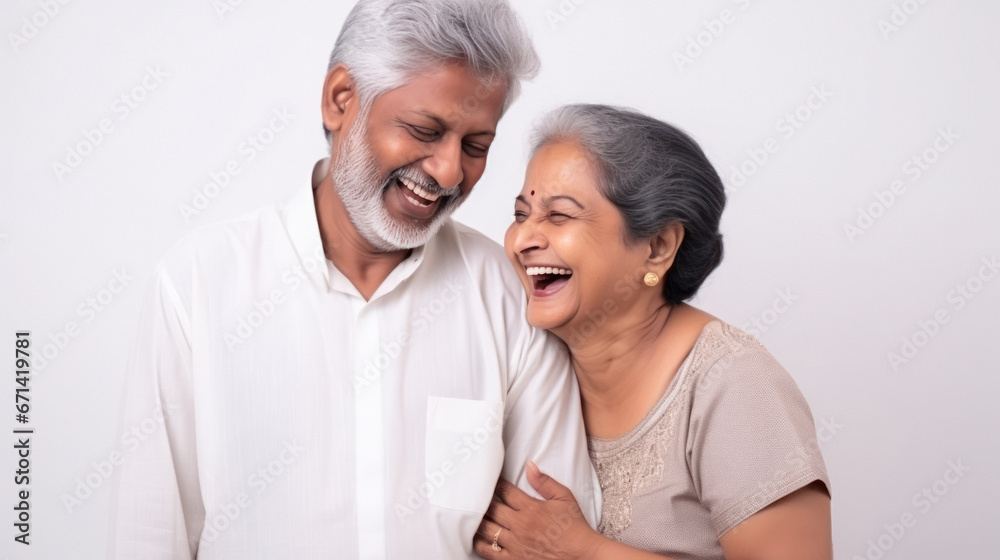 Senior indian couple giving happy expression. Senior indian couple giving happy expression.