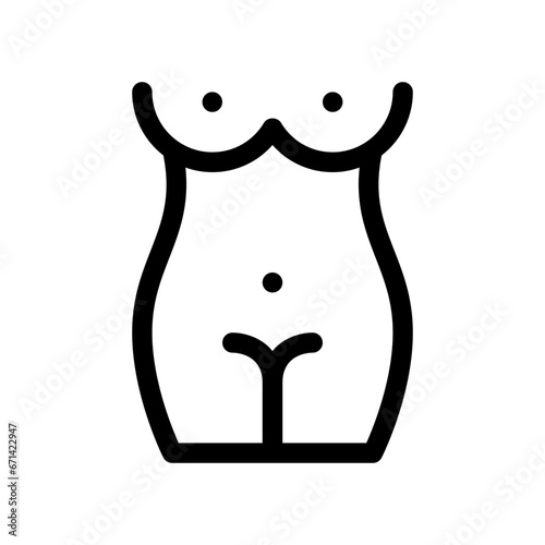 vagina line icon