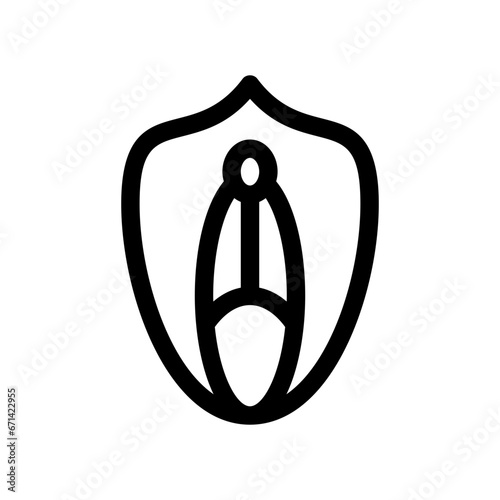 vagina line icon