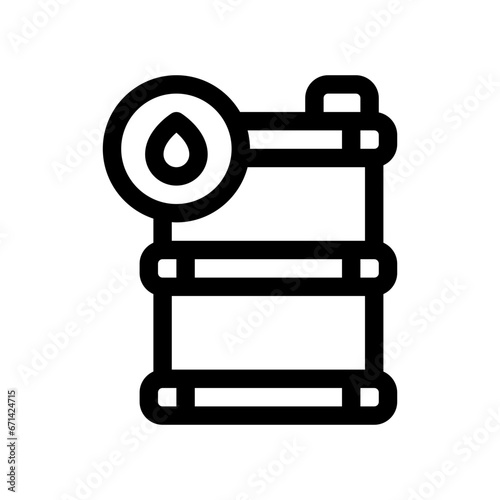 oil tank line icon