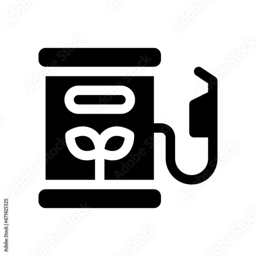 biofuel glyph icon