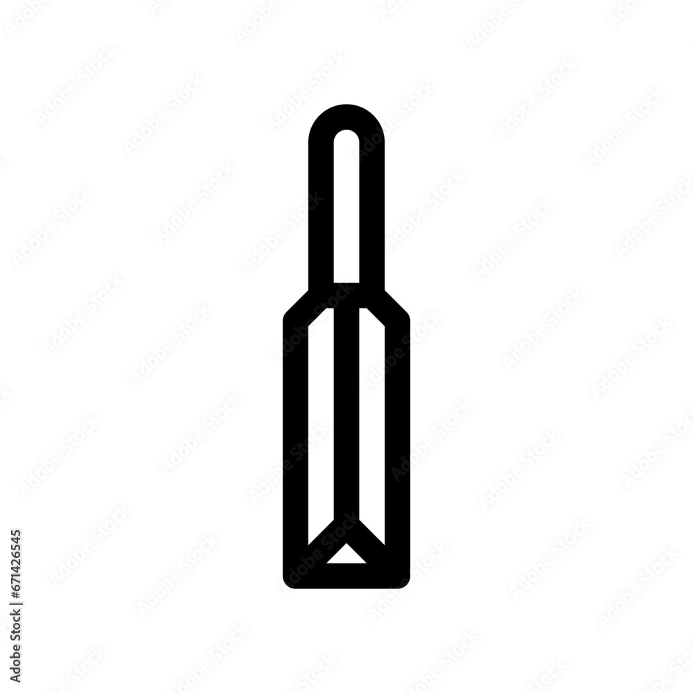 chisel line icon chisel line icon