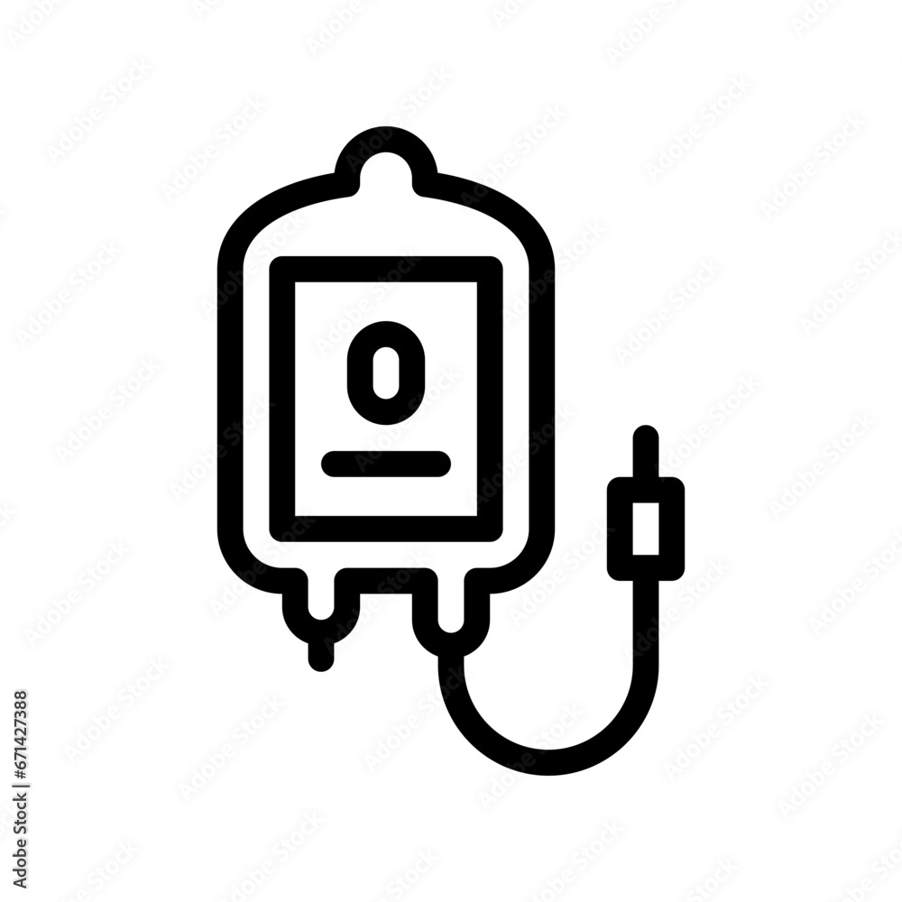 blood donation line icon