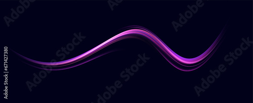 Neon speed lines. Dynamic light motion traces. Light trace wave, trace line. Neon swirls.	
Futuristic lines for advertising, posters,