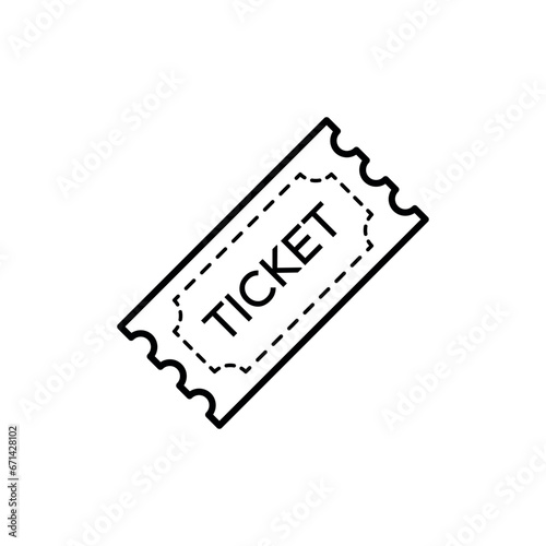 Ticket Icon Vector Design Template