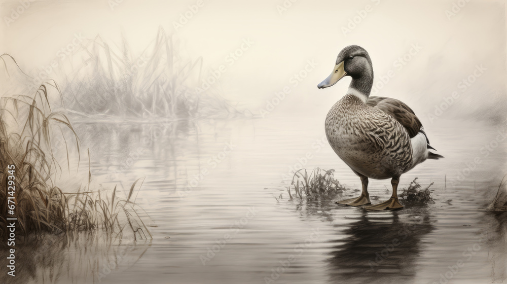 Award winning duck painting Award winning duck painting