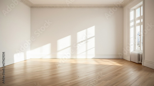 Wallpaper Mural Modern bright interior empty room. Mock up. Suitable for interior rooms furniture template. Torontodigital.ca