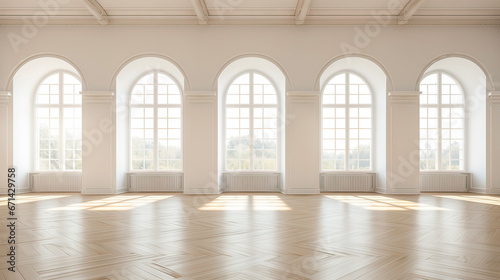 Modern bright interior empty room. Mock up. Suitable for interior rooms furniture template.