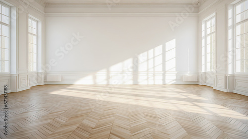 Modern bright interior empty room. Mock up. Suitable for interior rooms furniture template.