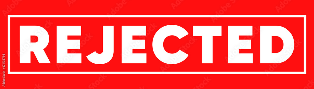 Obraz premium reject label stamp