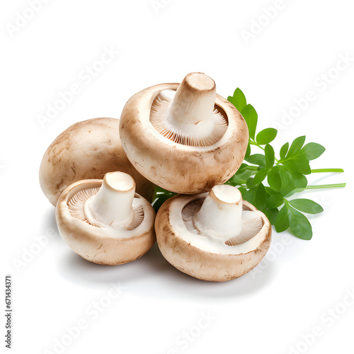 Delicious fresh champignon