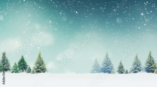 Christmas tree. winter season. Christmas and New Year holiday background © megavectors