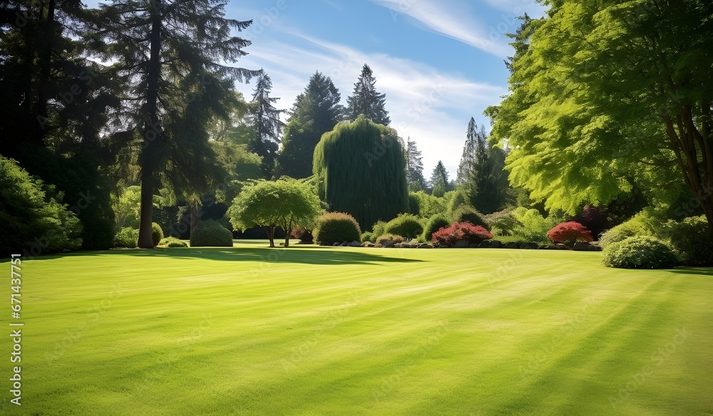 golf course in the evening