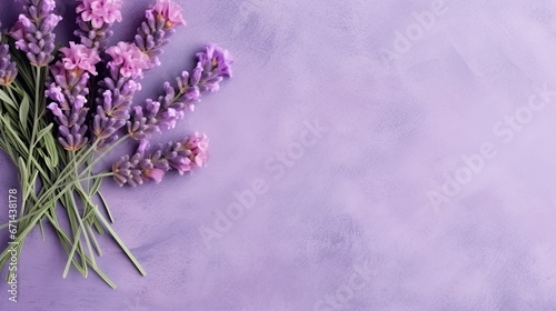 Serene Top View of Delicate Flowers Creates a Tranquil Background