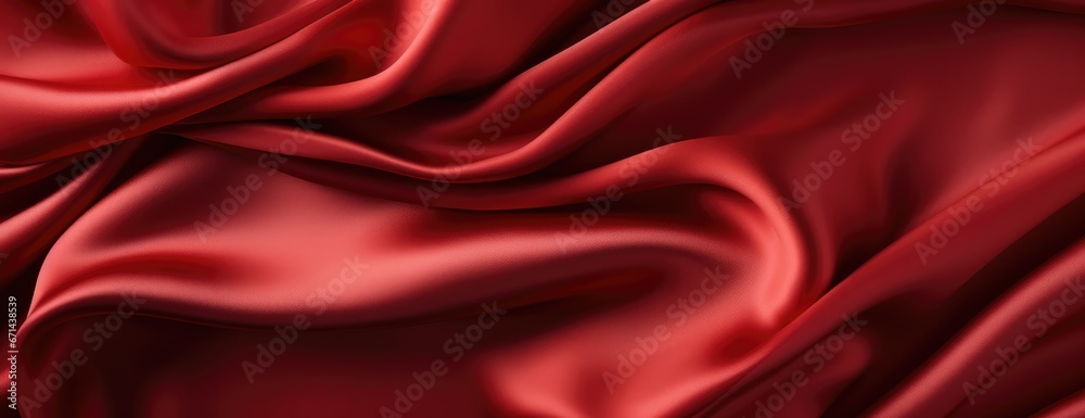 Obraz premium red silk material background