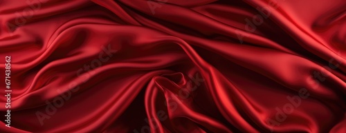 red silk material background