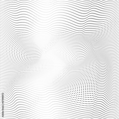 black and white doted abstract background